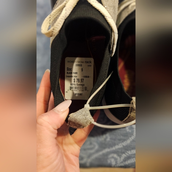 Munro Sandi Sneaker Slip On Black Knit Cloud Gray NWT - Picture 7 of 7